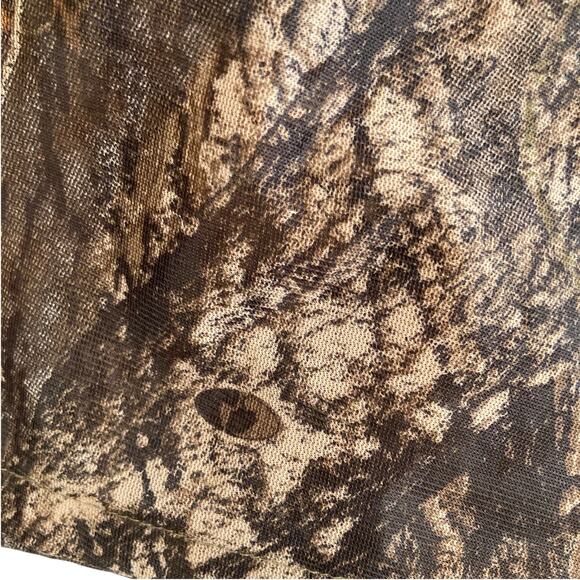 Underbrush Mossy Oak Break Up Camo Hooded Ghillie 3D Hunter Jacket Size Medium - Picture 9 of 16